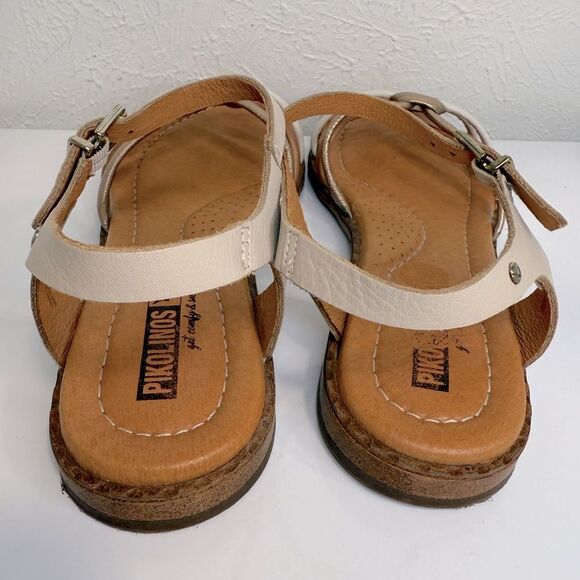Pikolinos Algar Leather Sandals, Strappy Flats Size 39 (US 8.5) - Picture 6 of 8